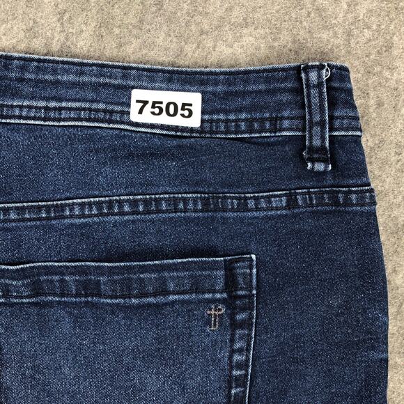 The Perfect Jean NYC Mens 40x38 Blue Slim Fit Dark Wash Mid Rise Stretch Denim - Picture 11 of 11